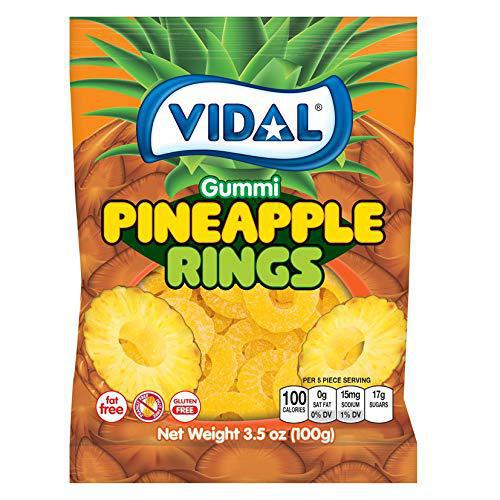 Vidal Gummy Peg Bag Pineapple Rings
