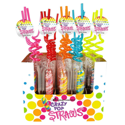 Crazy Pop Straws with Unicorn Lollipop