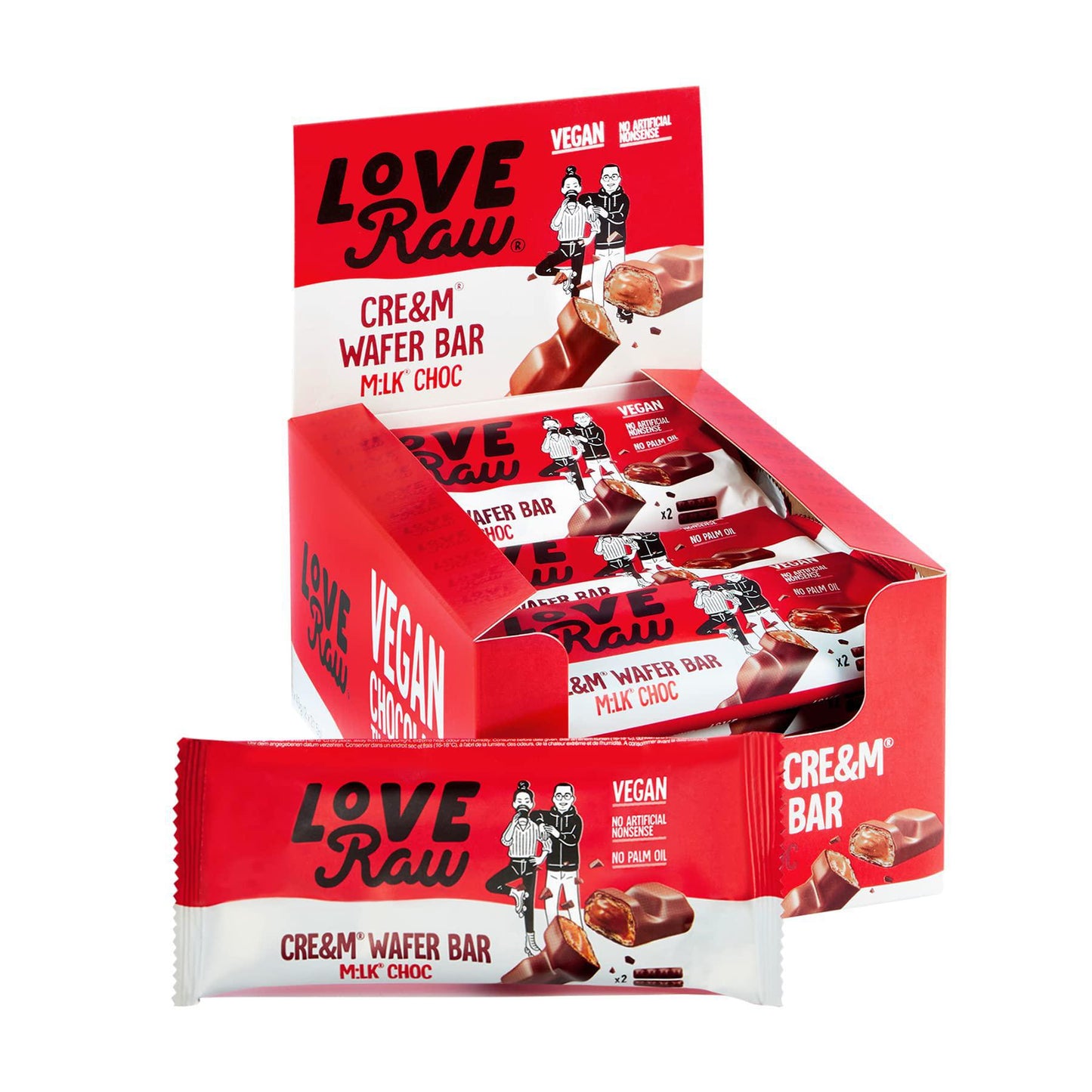 Love Raw Vegan Milk Chocolate Wafer Bars UK