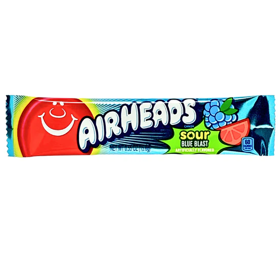 AIRHEADS SOUR BLUE RASPBERRY