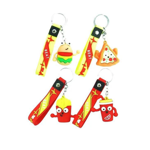 Keychain Fast Food 3D Silicone