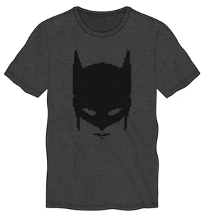 T Shirt Batman Charcoal Pixelated Mask