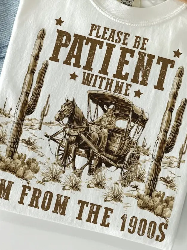 1900's Oregon Trail Tshirt Cream/Sand