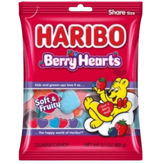 Haribo Berry Hearts Peg Bag