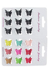 Hair Clip Mini Butterfly 9pcs