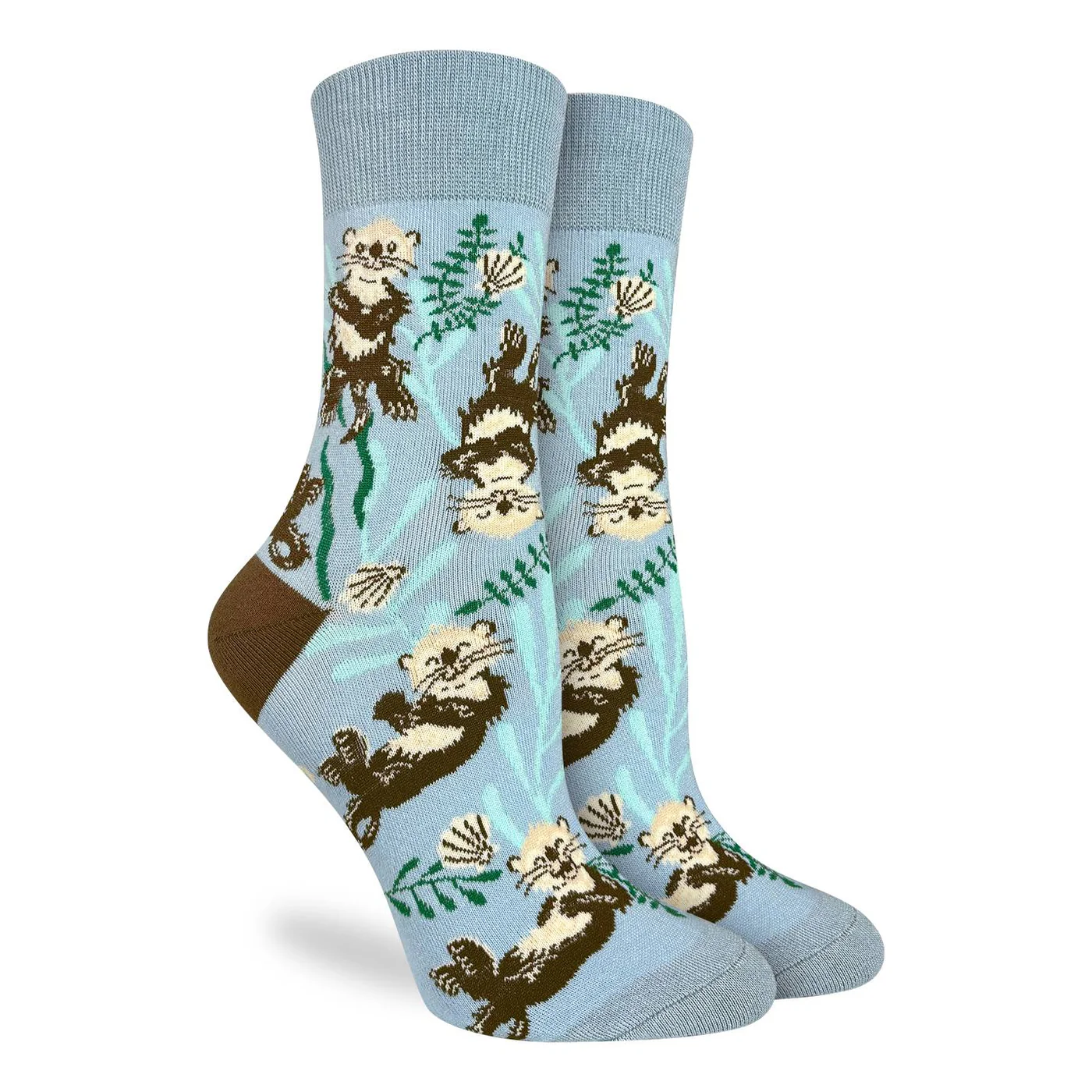 Good Luck Socks Crew 5-9 Sea Otters
