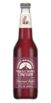 HENRY WEINHARD'S BLACK CHERRY CREAM SODA