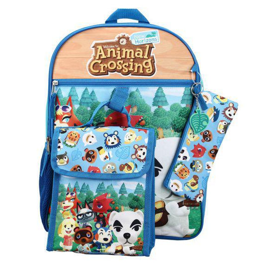 Backpack 5pc Set Animal Crossing