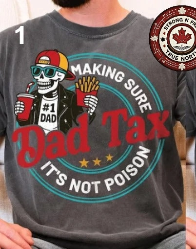 Dad Tax Tshirt Black