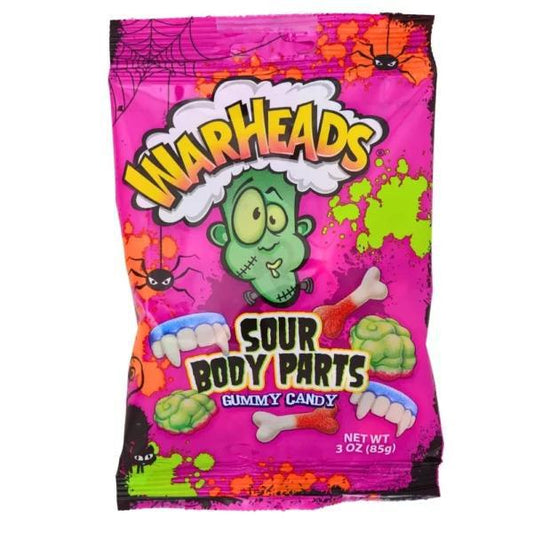 Warheads Sour Body Parts Bag