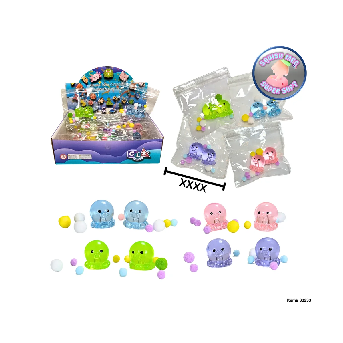 Squish Mee Octopus 2 pack