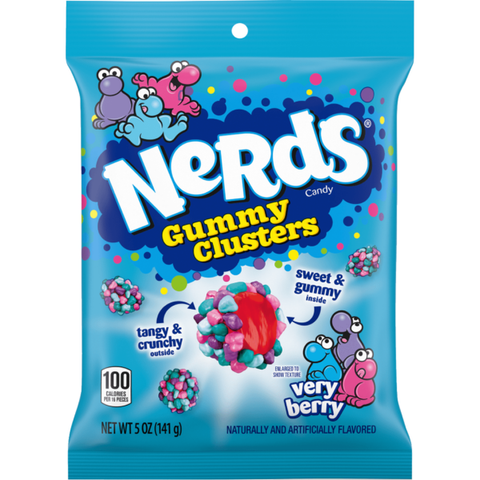 Nerds Verry Berry Gummy Clusters Peg Bag
