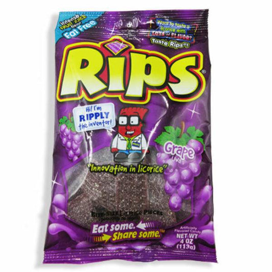 Rip Rolls Grape Pieces Peg Bag