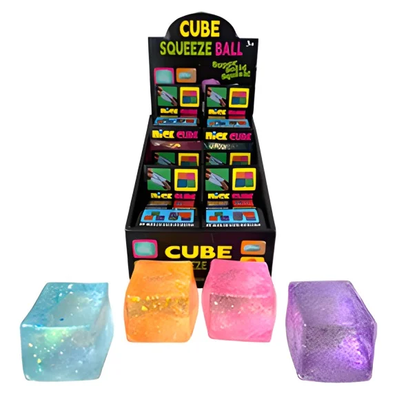 Sugar Squeeze Glitter Cube Blk Box