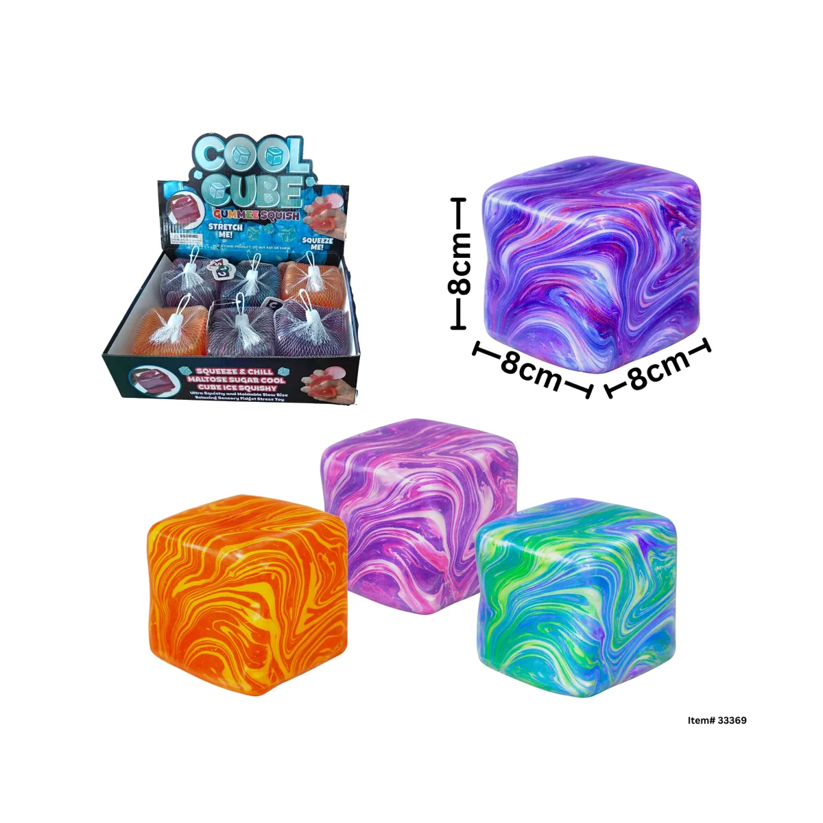 Sugar Squeeze Marble Cube Jumbo