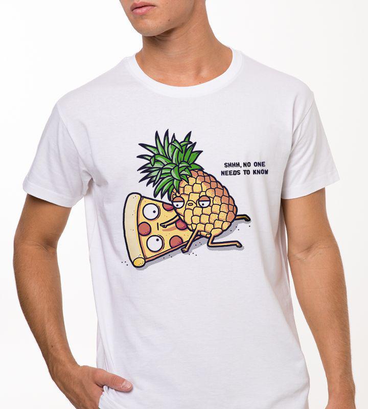 Pineapple On Pizza Tshirt Black