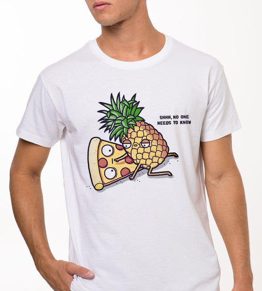 Pineapple On Pizza Tshirt Black