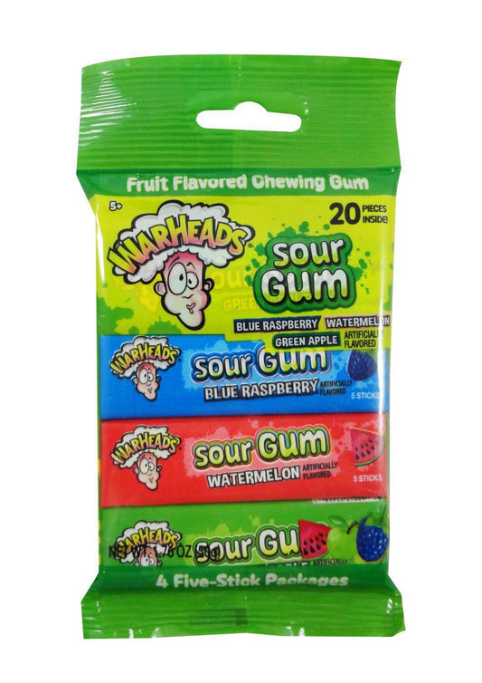 WARHEADS GUM 4pk