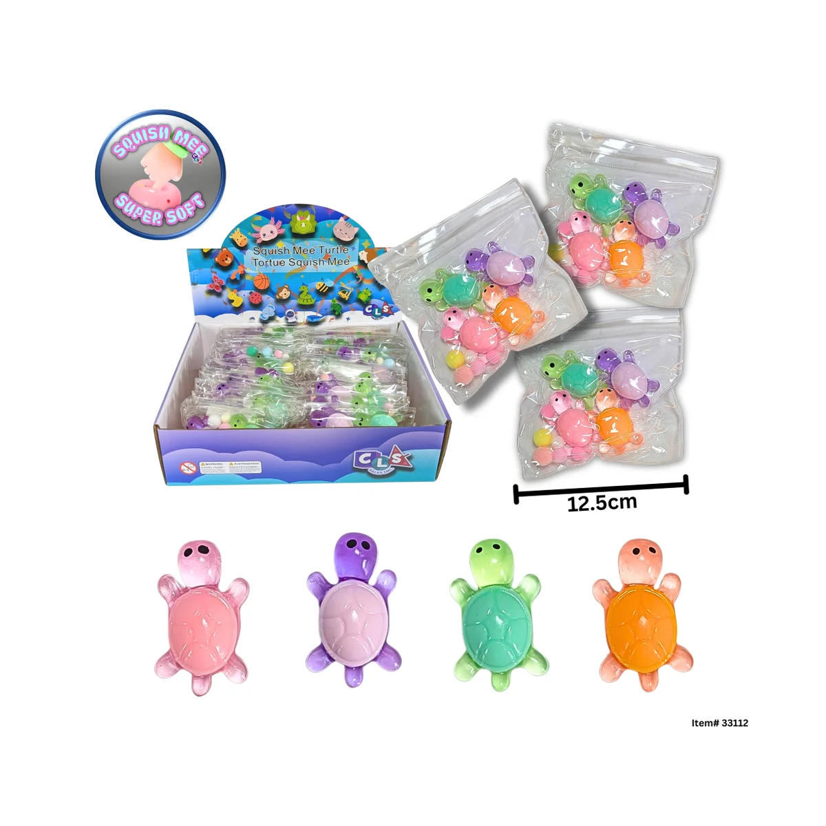 Squishy Turtle 4 pack