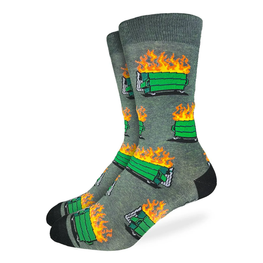 GLS Crew 7-12 Socks Dumpster Fire