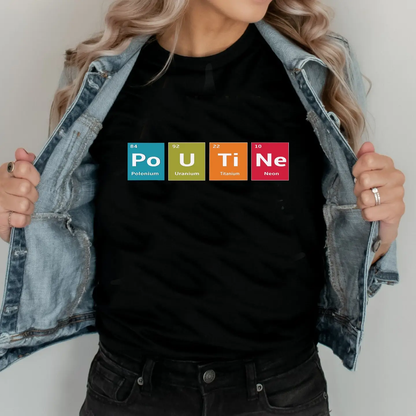 Poutine Elements Tshirt Black