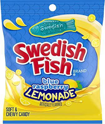Swedish Fish Blue Raspberry Lemonade Peg Bag