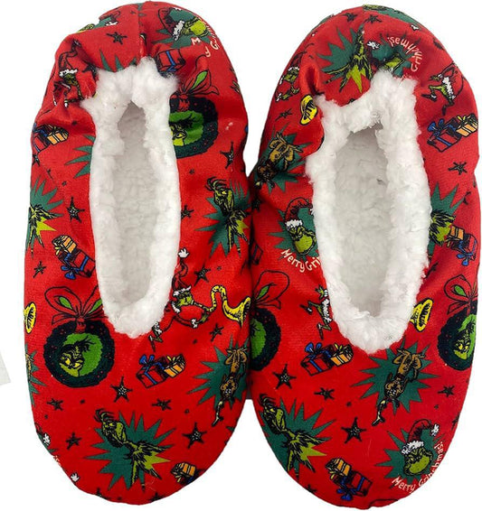 Slippers The Grinch Red