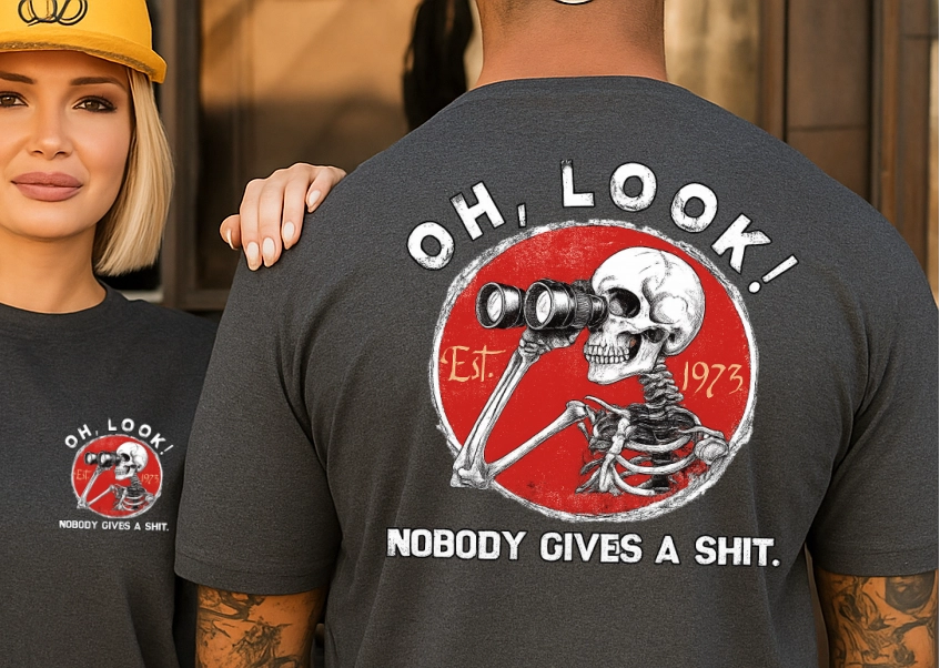 Oh Look, Nobody Gives a Sh*t Tshirt Black