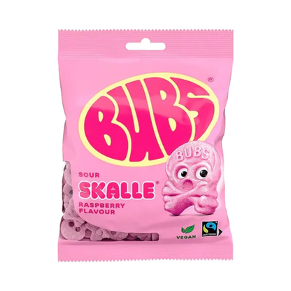 Bubs Raspberry Skulls Peg Bag 90g