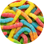 Sour Neon Worms Large 4" 150g