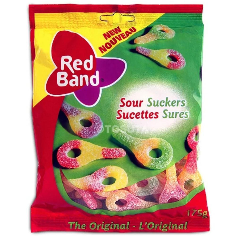 Red Band Sour Suckers 175g Peg Bag