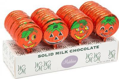 Pumpkin Foil Chocolate Pops