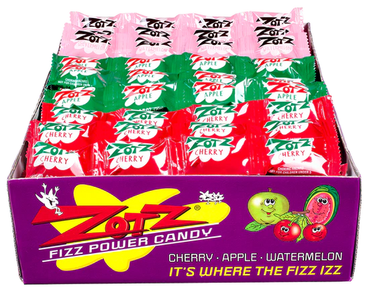 Zotz Fizz Strings Apple Cherry Watermelon