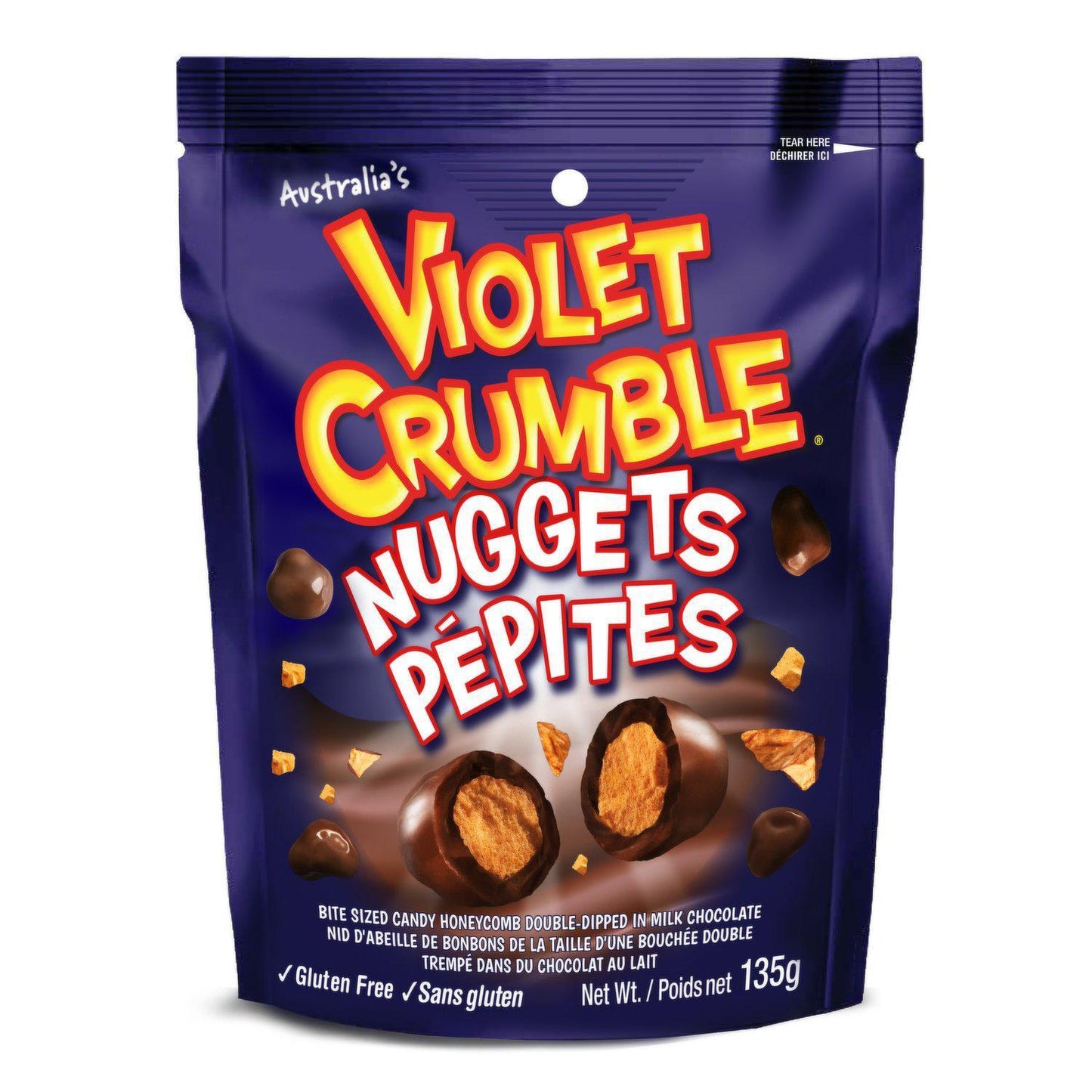 Violet Crumble Nuggets Peg Bag