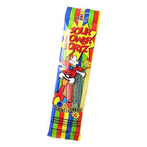 Sour Power Straws Rainbow 50g