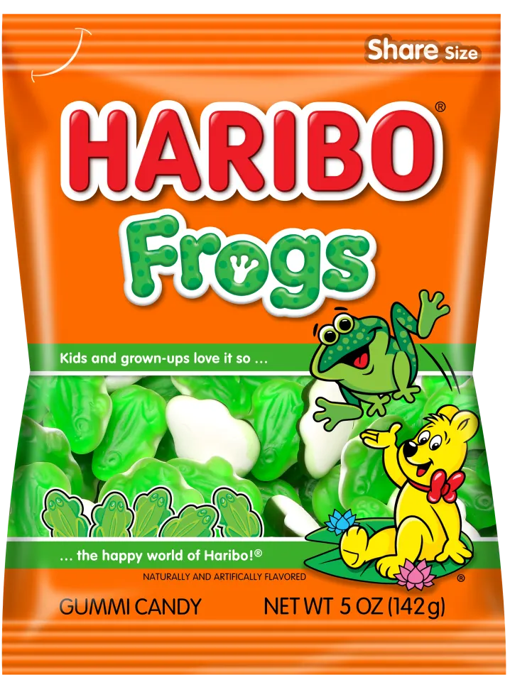 HARIBO FROGS PEG BAG
