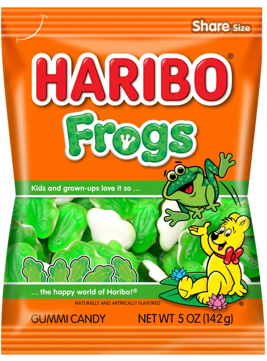 HARIBO FROGS PEG BAG