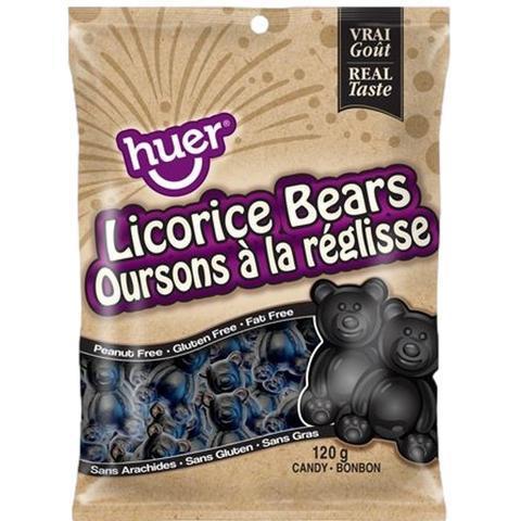 HUER LICORICE BEARS 120G