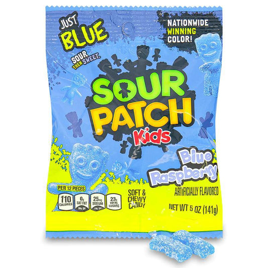 Sour Patch Kids Blue Raspberry 141g Peg Bag