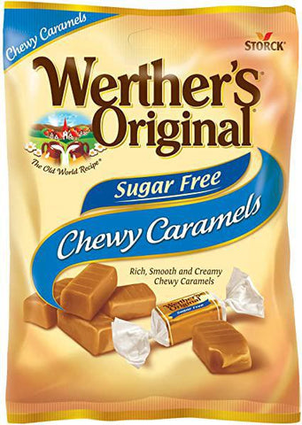 Werthers Chewy Caramel Sugar Free Peg Bag
