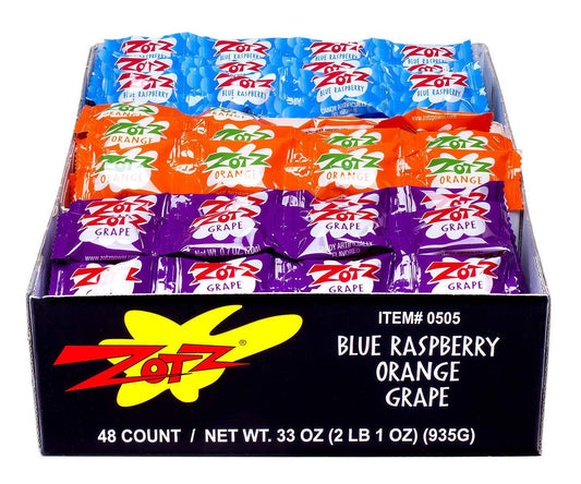 Zotz Fizz Strings Blue Raspberry Orange Grape