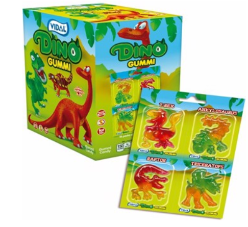 Vidal Gummi Dino 4 pack