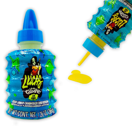 Lucas Gusano Sour Liquid Candy Green Apple