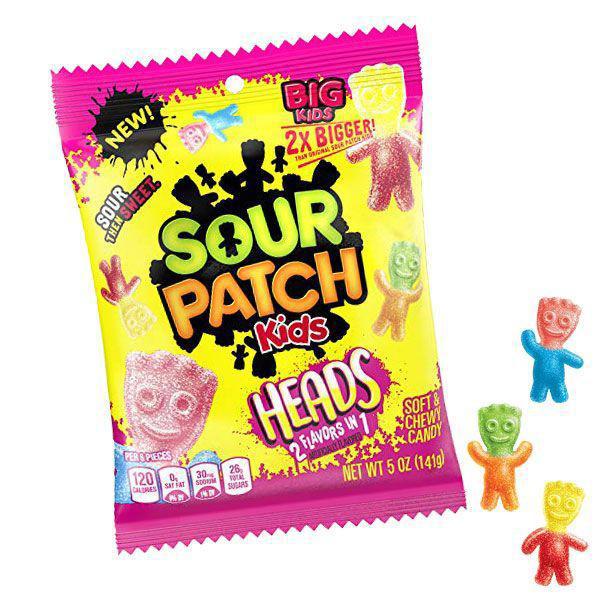 Sour Patch Kids Heads 141g Peg Bag
