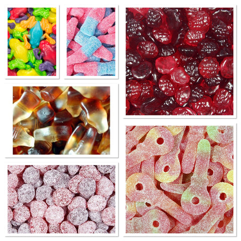 A Mini Bulk Sweet & Sour Candy Mix Pack 475g