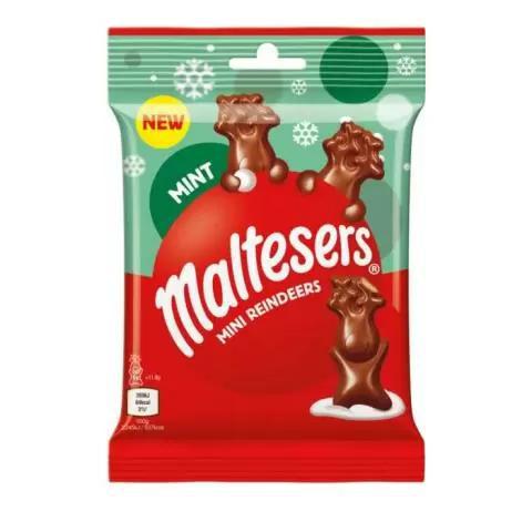Maltesers UK Mint Mini Reindeers 59g Bag
