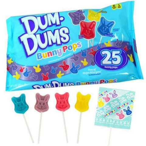 Dum Dum Bunny Pops 25pk Bag