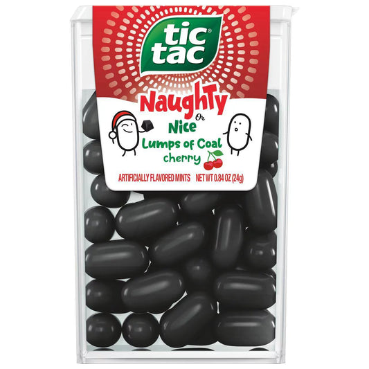 Tic Tac Lump Of Coal Black Cherry