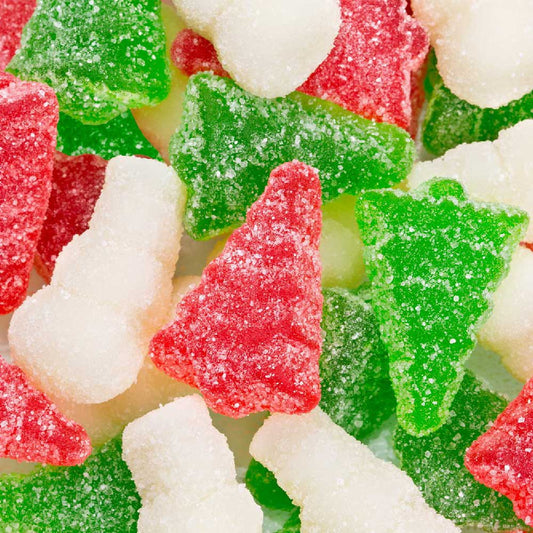 Gummy Sugared Christmas Trees & Snowmen 200g