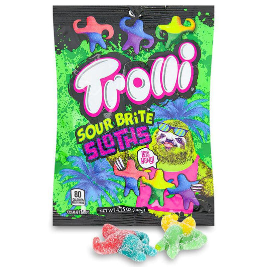 Trolli Sour Brite Sloths Peg Bag